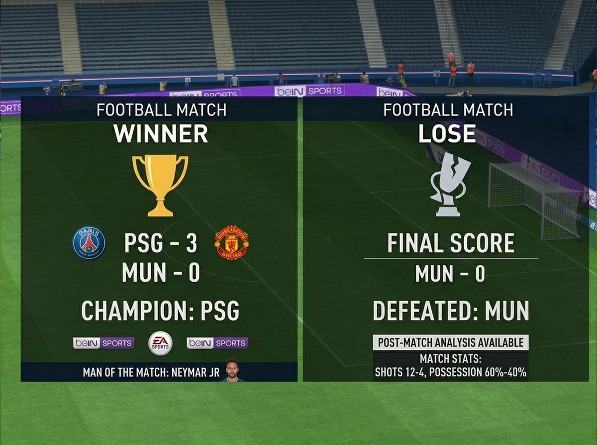 AI football live scoreboard and post-match analytics dashboard