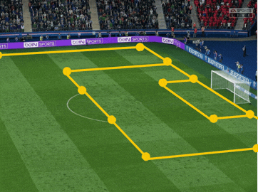 AI football field line detection and boundary tracking